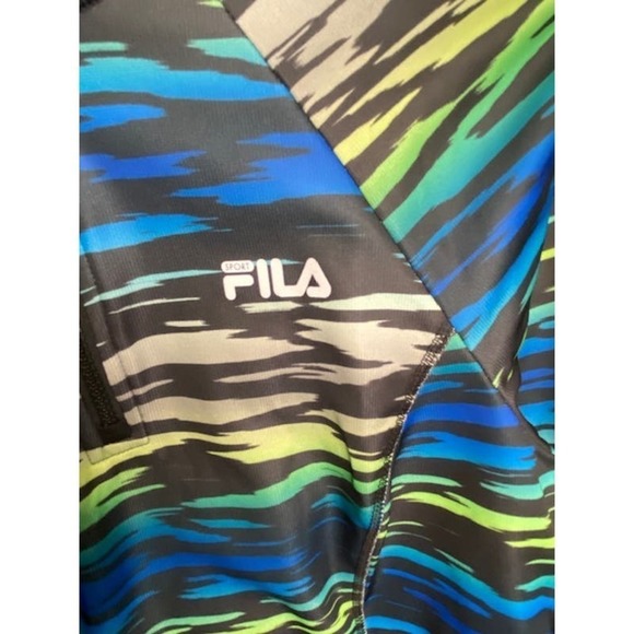 FILA Sport women’s pullover 1/4 zip top running jacket, size L, multi-color, NWT - Picture 5 of 6